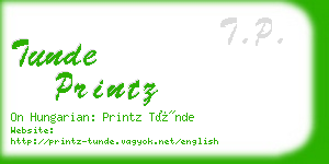 tunde printz business card